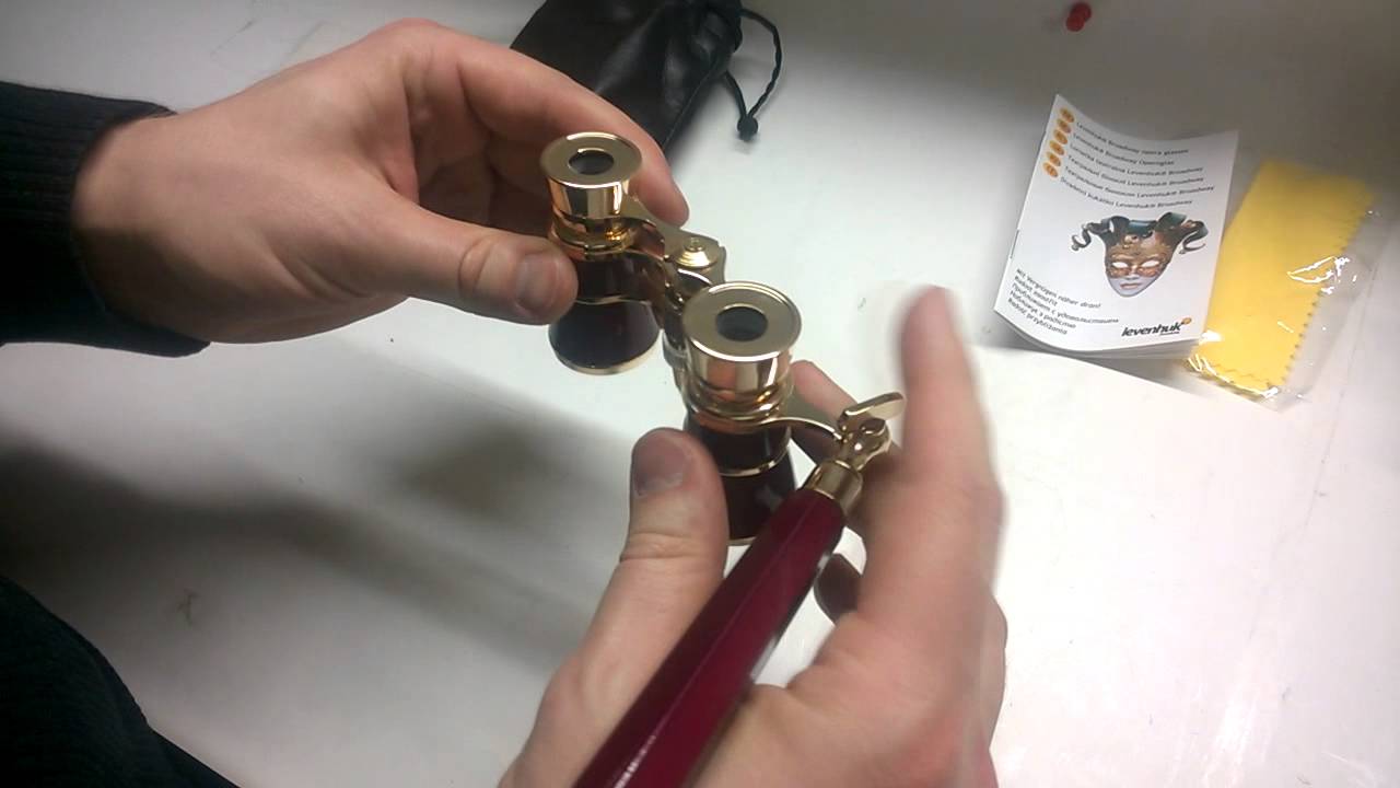 Бинокль Levenhuk Broadway 325N (золотой лорнет с подсветкой)