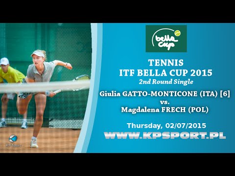 Giulia GATTO-MONTICONE (ITA) [6] vs. Magdalena FRECH (POL) / Bella Cup 2015 / 1st Round Singel