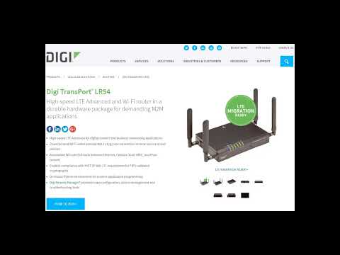 Digi LR54 port forwarding - xOS