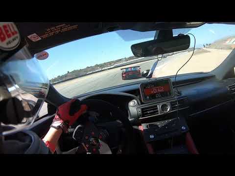 Laguna sec Lexus RC F chasing Lambo ST