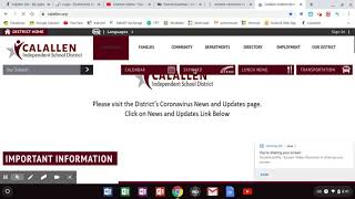 How to access Calallen's classlink from the internet