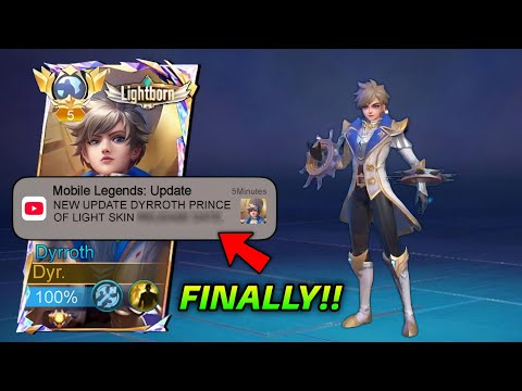 UPDATE: PRINCE OF LIGHT DYRROTH SKIN IS COMING!! 😱🔥 - MLBB
