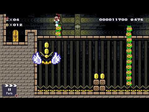 Super Mario Maker 2 - Story Mode: The Mystery of Hunted Manor (Agent 1) 54 Coins Gameplay (2019)
