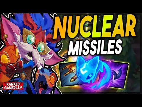 NUCLEAR MISSILE HEIMERDINGER! ONE SHOT AERY POKE! WTF IS THIS DAMAGE?? - League of Legends