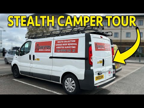STEALTH CAMPER VAN TOUR | Exceptionally ORGANISED Construction Van Conversion