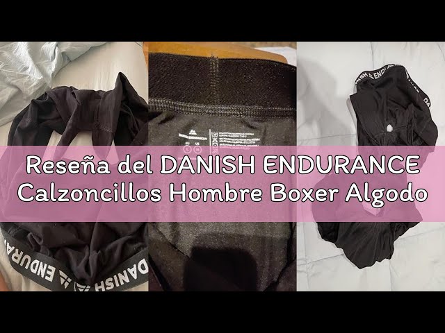 Vídeo relacionado con DANISH ENDURANCE 6 Pack Calzoncillos Hombre Bóxer de Algodón Elástico, Ropa Interior Ultrasuave, Azul Marino, L