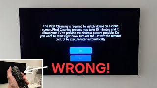 NEVER! Do this when this LG OLED message is displayed!