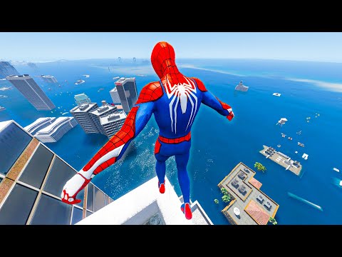 GTA 5 Ragdolls SPIDERMAN Jumps/Fails (Euphoria Physics) #244