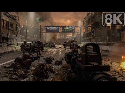 USMC in Middle-Eastern Nighttime Firefight - Modern Warfare Remastered - 8K