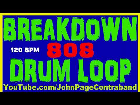 Metal 808 Breakdown Drum Beat Loop 120 bpm Heavy Bass Jam Track