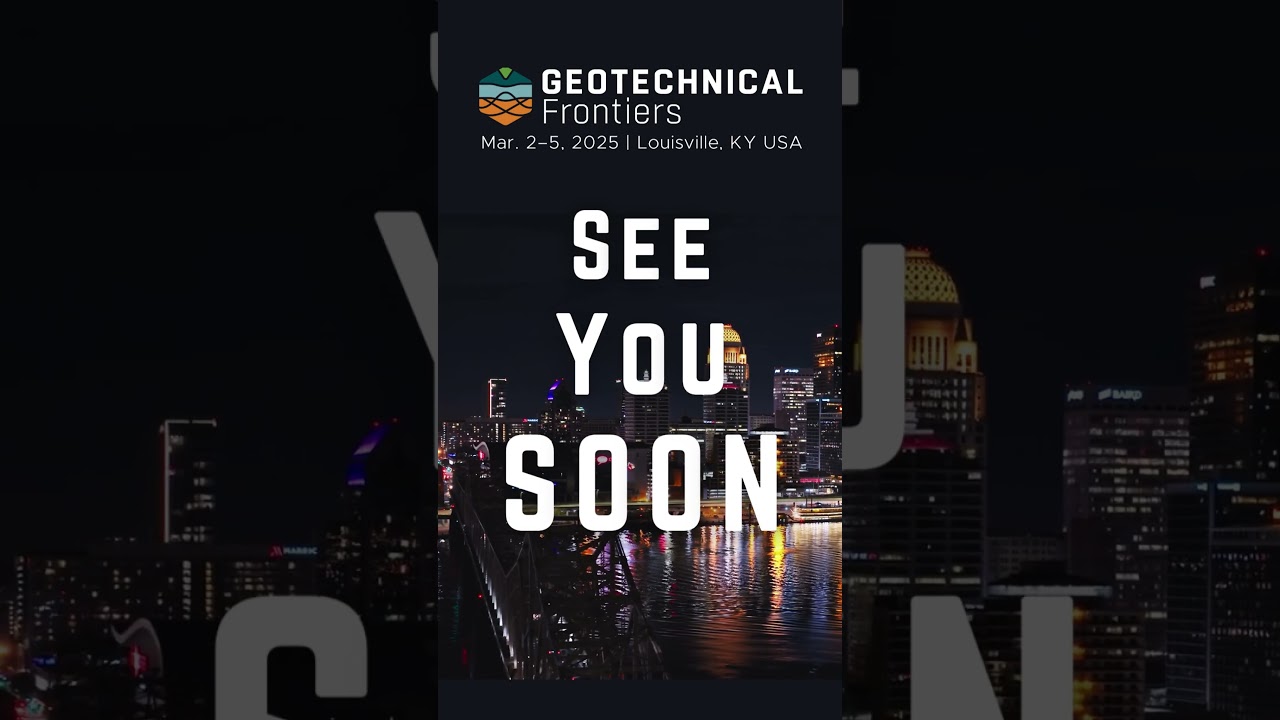 We'll see you SOON at #GeotechnicalFrontiers2025! #geotechnicalengineering #geosynthetics