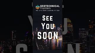 We'll see you SOON at #GeotechnicalFrontiers2025! #geotechnicalengineering #geosynthetics