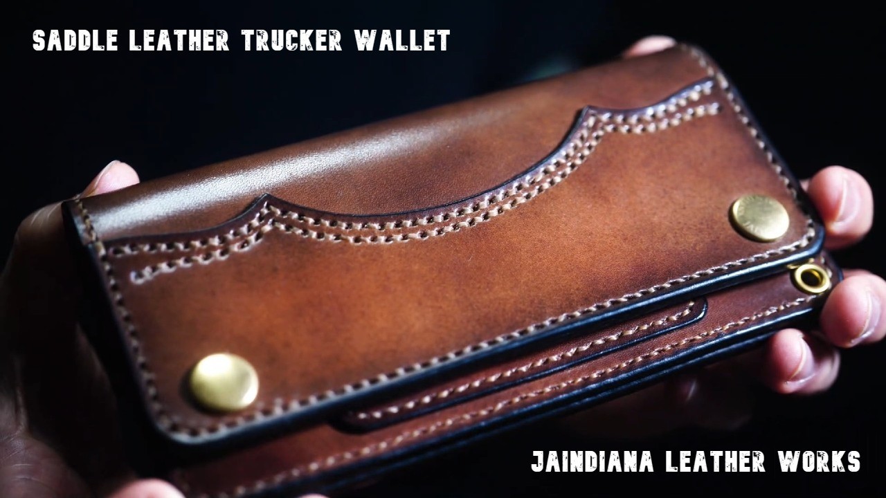 手染めのサドルレザートラッカーウォレット JAINDIANA LEATHER WORKS 【商品PV】