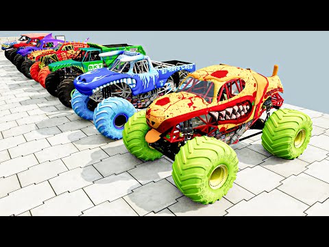 Monster Trucks JAM - Crashes and Saves | Top Monster Truck and Car Mods