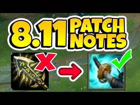 PATCH 8.11 CRIT CHANGES! NEW TRYNDAMERE BUILDS INCOMING!!! - League of Legends Patch 8.11 Review