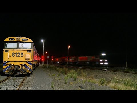 3PM9 SCT Freight At Night (22/1/2021) - PoathTV Australian Trains & Railways