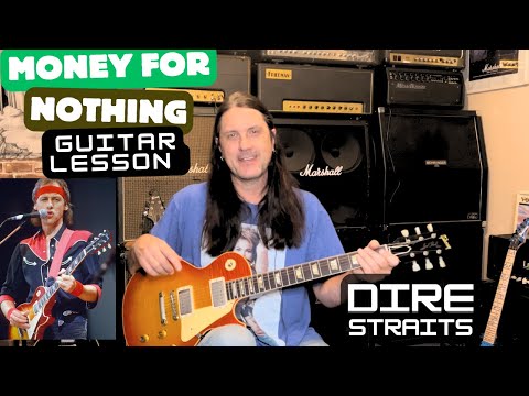 How To Play Money For Nothing By Dire Straits - Guitar Lesson - Mark Knopfler