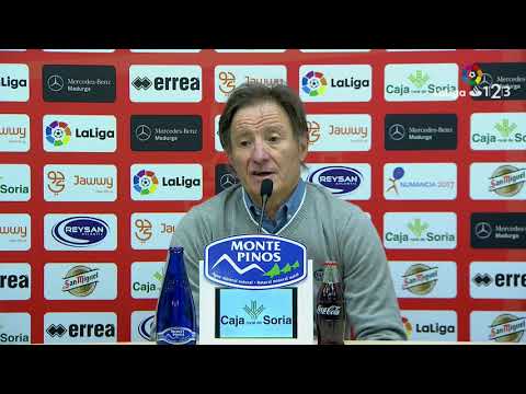 Rueda de prensa de Juan Antonio Anquela tras el CD Numancia vs Real Oviedo (3-0)