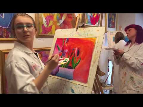 [Alina Witwitzka] Alina Witwitzka Måla blommor – workshop.