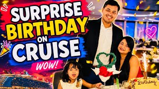 SURPRISE Birthday 🎂 😍on MSC Cruise 🚢🎉 | Retro Party + Pool Fun!❤️