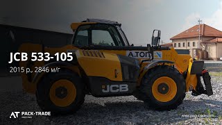 Телескопічний навантажувач JCB 533-105 2015 р. 55 кВт. 2846,5 м/г., № 2931