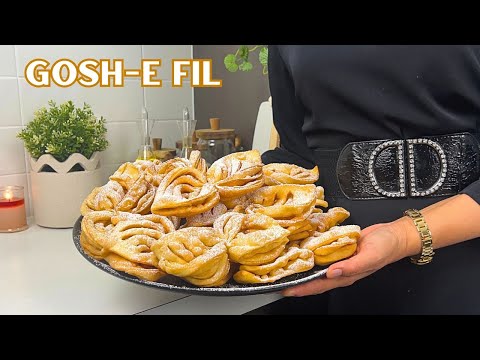 Easy Homemade Pastry (Gosh-e-Fil), Delicious Afghan Pastry!