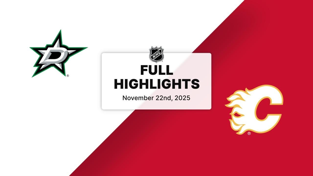NHL Highlights | Stars vs. Flames | November 22, 2025