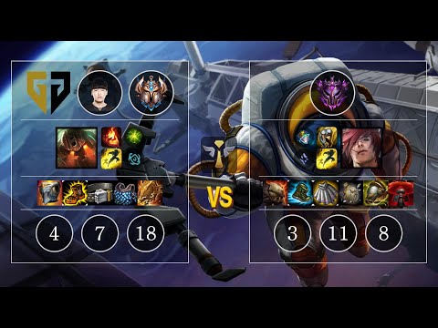 GEN Kellin Nautilus vs Sett Sup - KR Challenger Patch 10.10