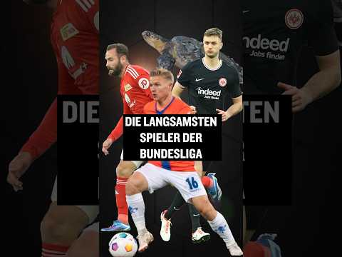 Video Thumbnail: Die langsamsten Spieler der bisherigen Bundesliga-Saison #shorts