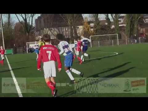 Eerste helft DOVO JO14-1 - S.C. Buitenboys JO14-1