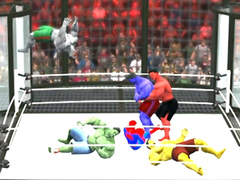 HULK VS RED HULK VS GREY HULK VS BLUE HULK VS YELLOW HULK - WWE 2K15