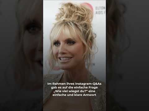 Heidi Klum stellt sich im Video auf die Waage - SO viel wiegt sie