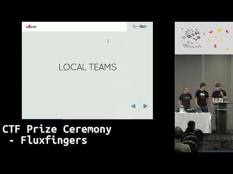 CTF Prize Ceremony   Fluxfingers