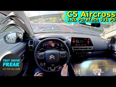 2024 Citroen C5 Aircross PureTech 130 131 PS CITY POV DRIVE with Fuel Consumption