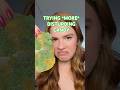 trying DISTURBING CANDY (again) ☣️🫘💚 #candy #candyreview #gross #viralfood #beanboozled