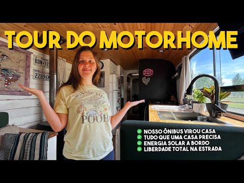 TOUR COMPLETO no nosso MOTORHOME de 10 METROS!