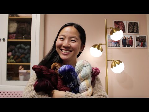 arieknits Ep. 127 - Mabel's Sweater Cast On and My Yarn and Fiber Dyeing Weekend!