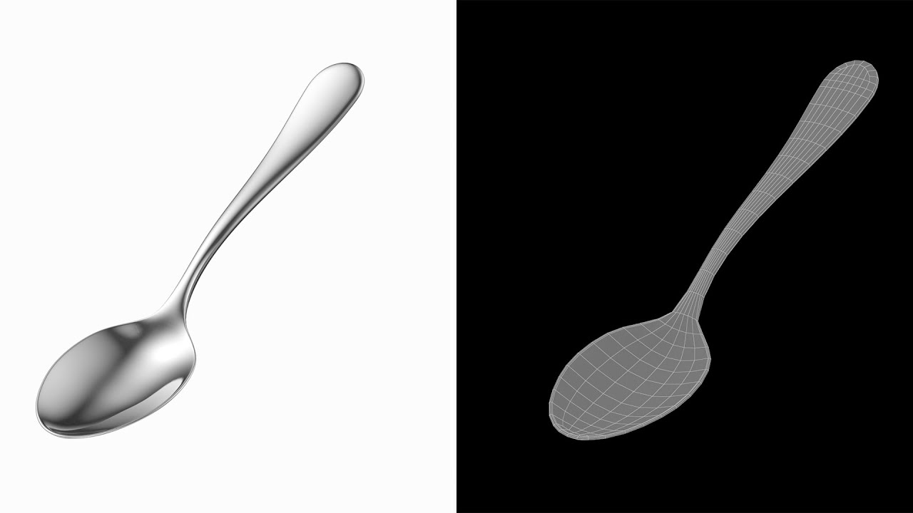 Teaspoon Generic Cutlery 3D Model