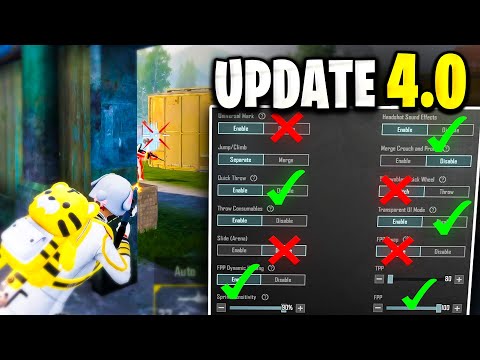 New Update 4.0 Best Settings & Sensitivity to Improve Headshots and Hip-Fire ✅❌ | PUBG MOBILE / BGMI