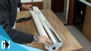 #142: Unboxing New Wave T5 HO (High Output) Fluorescent Lighting for Fish Room - Update Monday