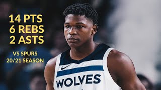 [高光] Anthony Edwards 14分 6板 2助