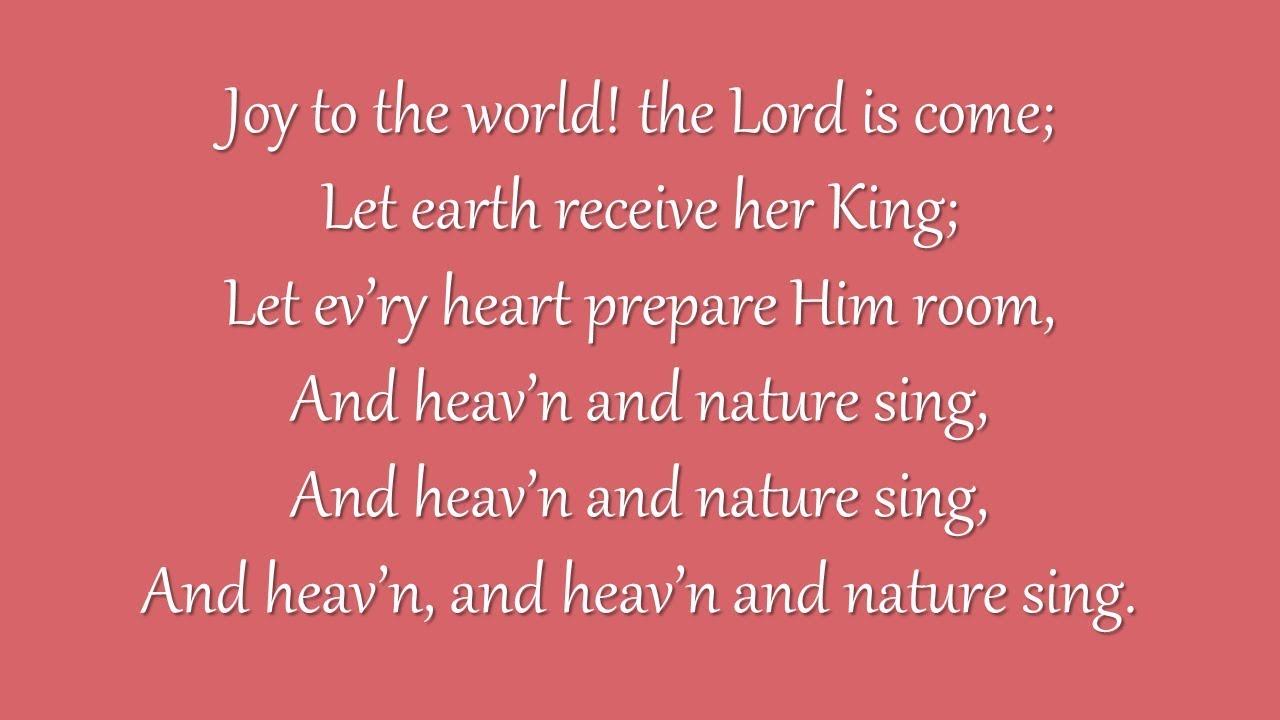 Joy to the World (Grace Community Church)