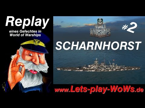 World of Warships: Replay #2 Scharnhorst [ 6 Kills | 227K ] German