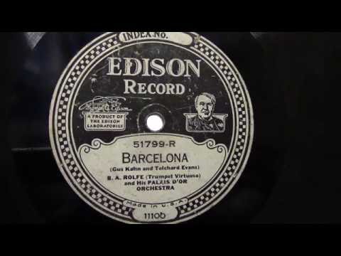 Edison record: Barcelona. (1926).
