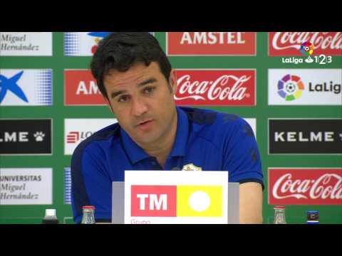 Rueda de prensa de Alberto Toril tras el Elche CF vs CD Numancia (1-3)