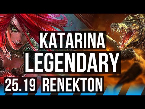 KATARINA vs RENEKTON (MID) | Legendary | KR Master | 25.19