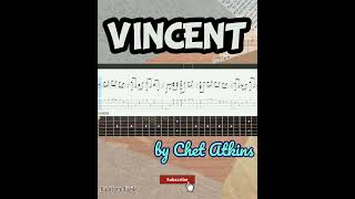 Best part of Vincent by Chet Atkins Easy Fingerstyle Guitar Tutorial Tabs