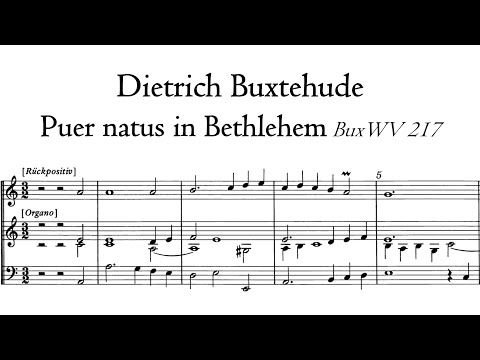 Buxtehude - Puer natus in Bethlehem, BuxWV 217 - Kögler organ, Nitra, Hauptwerk