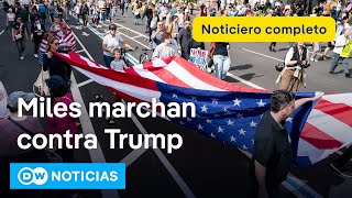 🔴 DW Noticias 18 octubre: Estado Unidos se moviliza contra Trump en 2.500 protestas