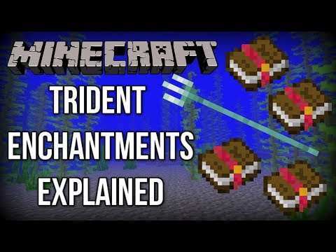Minecraft 1.13 | ALL Trident Enchantments EXPLAINED! (Update Aquatic)